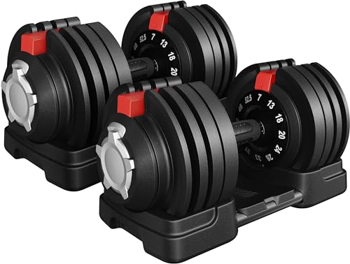 Adjustable Dumbbell Set 50 Lbs