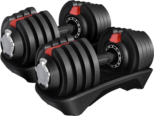 Fitness Gear 40 Lb Adjustable Dumbbell Set