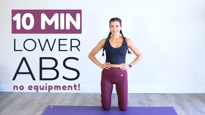How to Workout Lower Abs at Home