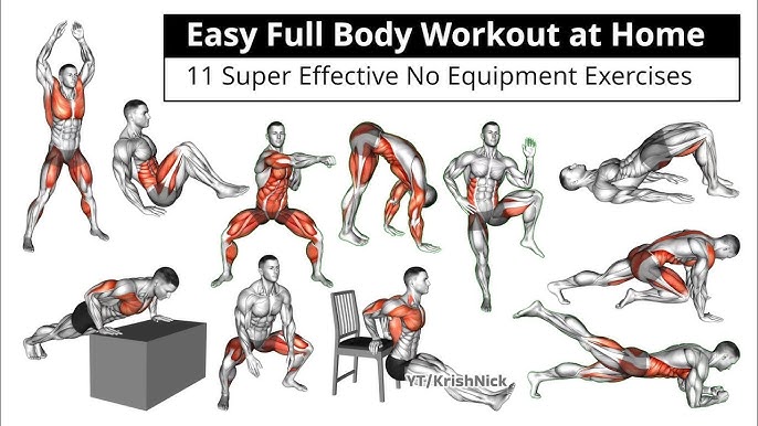 How to Workout Without Weights at Home