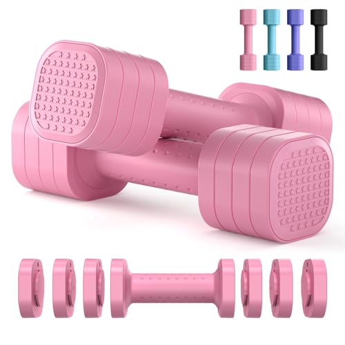 Pink Adjustable Dumbbells